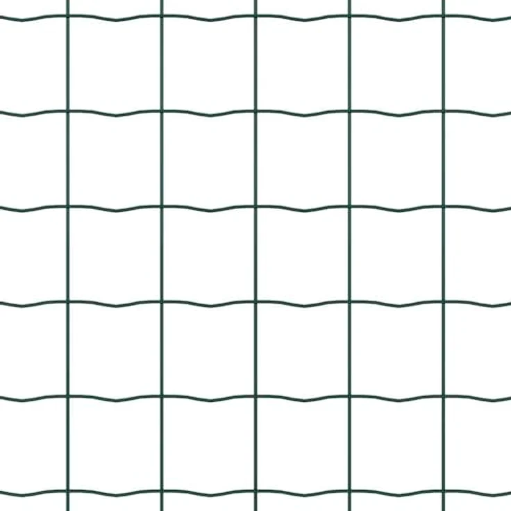 vidaXL Eurozaun Grün 0,8 x 10 m, PVC-beschichtetes Eisen für Gartengrenzen – Bild 9