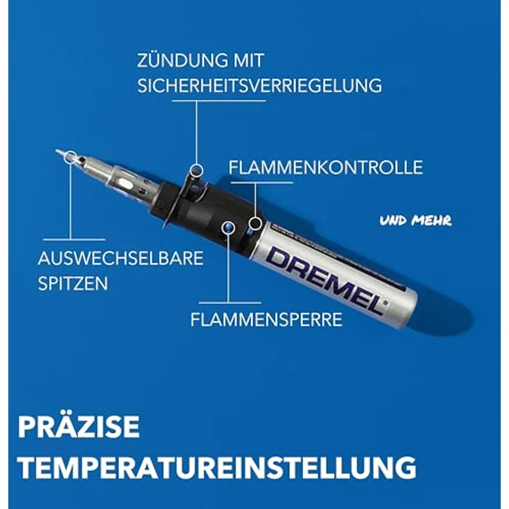 DREMEL 2000 VersaTip Lötkolben - Brennkolben und Löt-Set (mit 7 Wechselspitzen zum Löten, Heißschneiden, Schweißen, Brandmalerei, Holz Gravieren, Schmuckherstellung) – Bild 3