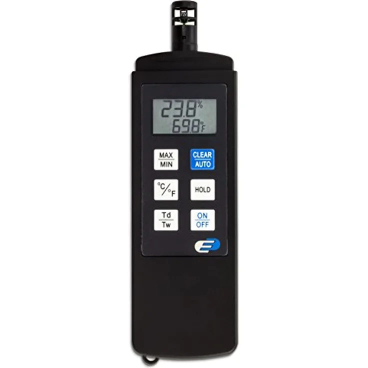 TFA Dostmann 31.1028 Dewpoint Pro digitales Profi-Thermo-Hygrometer, Temperatur- und Luftfeuchtigkeitskontrolle, ideal für professionelle Raumklimamessungen, L 50 x B 20 (50) x H 173 mm