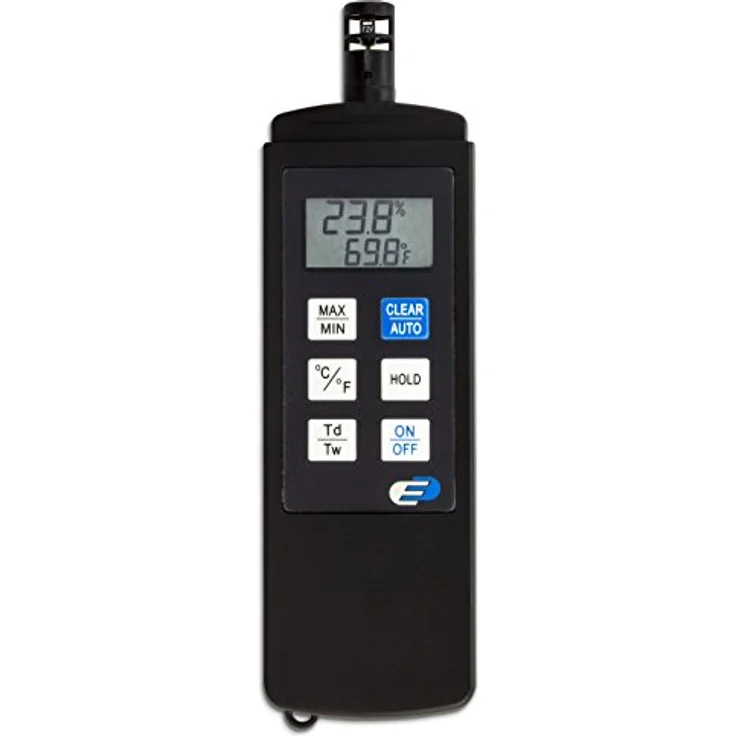 TFA Dostmann 31.1028 Dewpoint Pro digitales Profi-Thermo-Hygrometer, Temperatur- und Luftfeuchtigkeitskontrolle, ideal für professionelle Raumklimamessungen, L 50 x B 20 (50) x H 173 mm – Bild 1