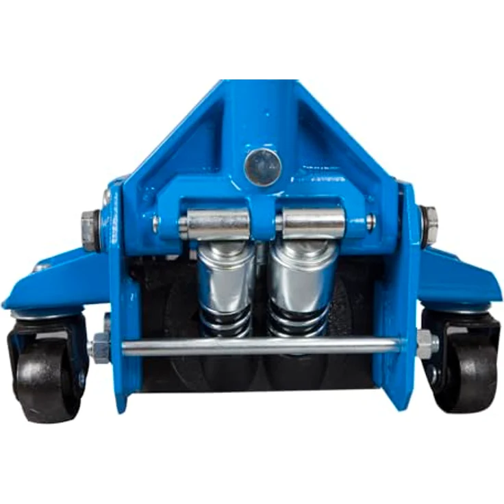 SW-Stahl 20741L Rangierwagenheber 3 t, hydraulische Doppel-Kolben-Mechanik, Hubhöhe 95-535 mm, Anschlagschutz, geringe Unterfahrhöhe, Aluminium – Bild 5