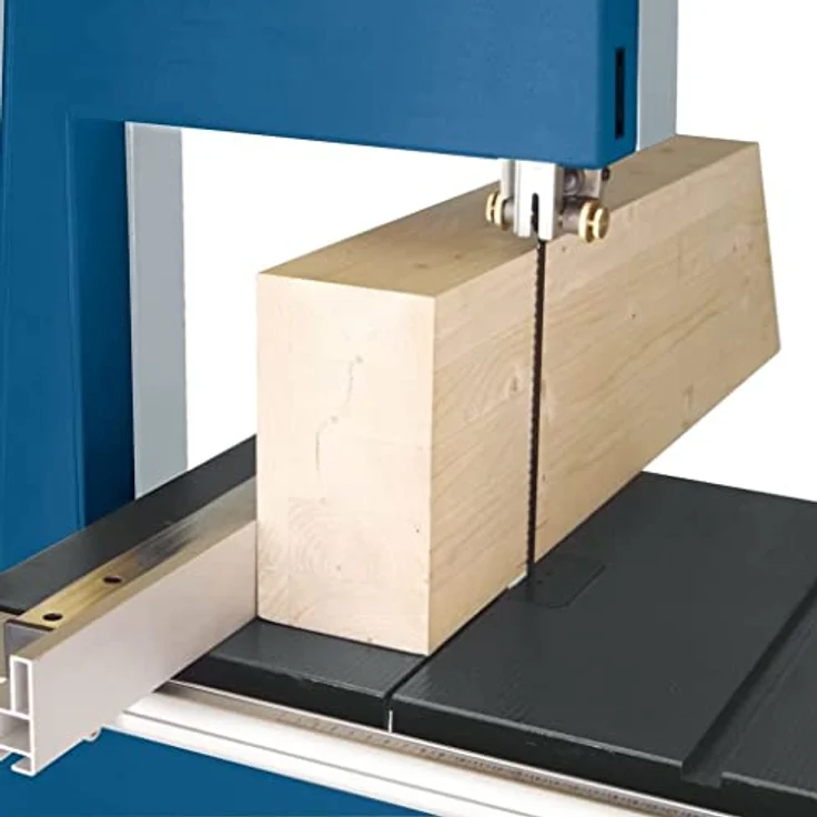 Scheppach Bandsäge BASA3 400V 700W - Variable Geschwindigkeit | Durchlasshöhe 205mm | Durchlassbreite 306mm | Grauguss-Tisch | stufenlose Tischverstellung | inkl. Untergestell & Querschneidlehre – Bild 5