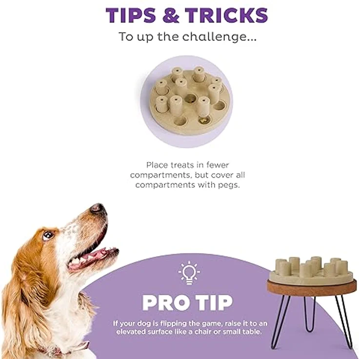 Outward Hound Nina Ottosson by Dog Smart Tan Composite Interactive Treat Puzzle Dog Toy – Bild 5