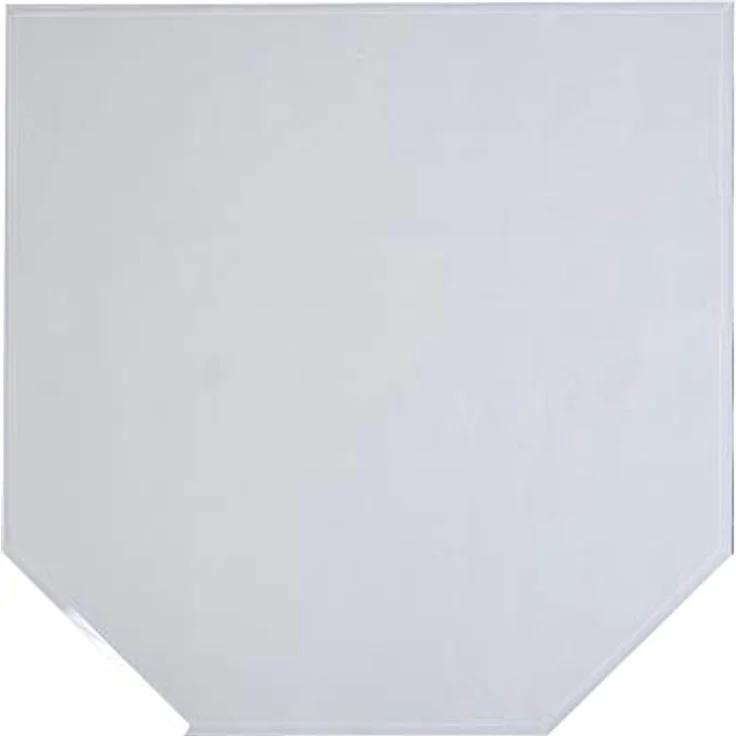 FIREFIX 1952/5 Glasbodenplatte, Sechseck-Bodenplatte aus 8 mm starkem Klarglas (ESG) mit 20 mm Facettenschliff, Hitzeschutz für Ofen, 1.200 x 1.200 x 900 mm – Bild 2