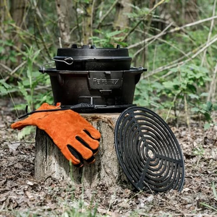Petromax tg3 Feuergrill Holzkohlegrill, 42x19x43,5cm – Bild 4