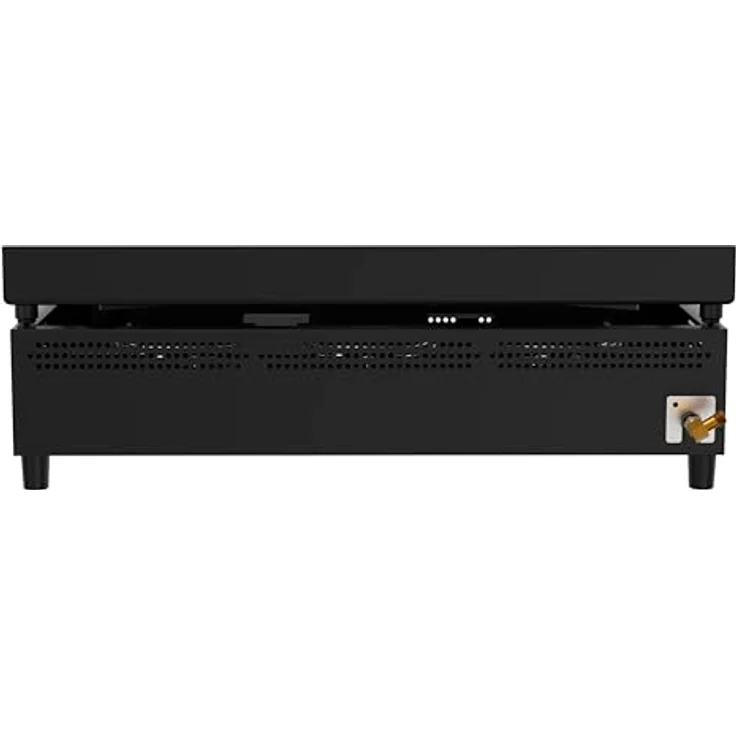 Cozze Plancha-Grill G 700, Grillfläche 66,5 x 35 cm, 3 Edelstahlbrenner mit 6,6 kW, Schwarz – Bild 5