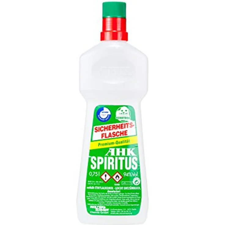 Robbyrob AHK Spiritus, Geruchsneutraler Anzünder, 0,75 L, Weiß, 9,5 x 5,5 x 28,5 cm