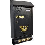 Briefkasten Postkasten Zeitungsrolle Katalogeinwurf Antik Nostalgie Graphit T7-T - Preisvergleich