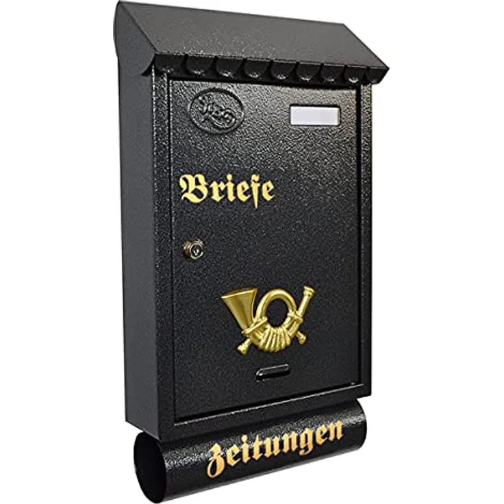 Briefkasten Postkasten Zeitungsrolle Katalogeinwurf Antik Nostalgie Graphit T7-T - Preisvergleich