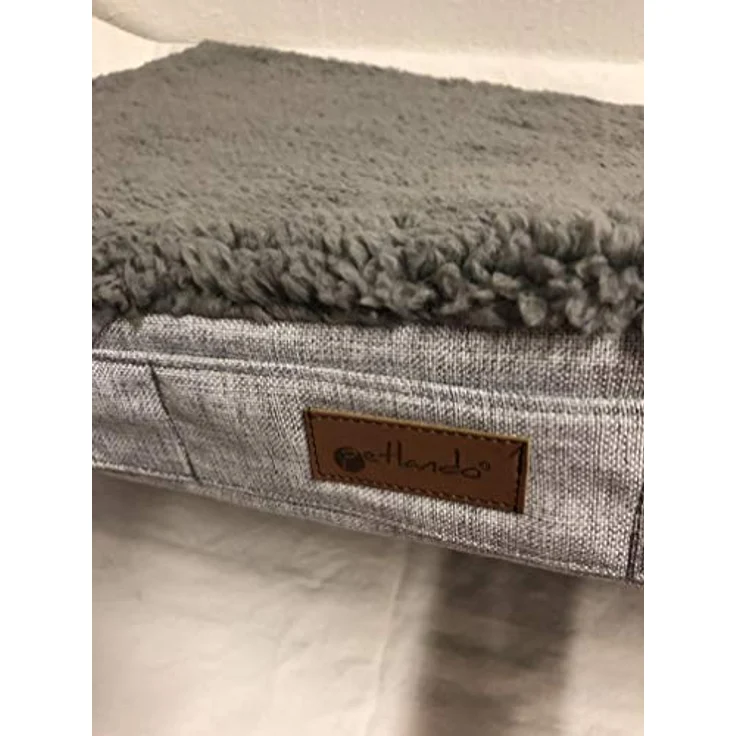Petlando Merano Ortho Kissen, orthopädisches Hundebett + Katzenbett mit Druckentlastung, abnehmbarer Bezug, rutschfeste Unterseite, Größen S-XXL – Bild 2