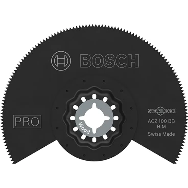 Bosch 10x PRO Multi Material ACZ 100 BB Blatt für Multifunktionswerkzeuge, Ø 100 mm, Professional Zubehör Multifunktionswerkzeug, für Kompaktlaminat-Vinyl, PVC, Holz mit Nägeln