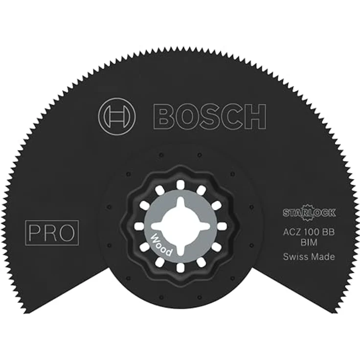 Bosch 10x PRO Multi Material ACZ 100 BB Blatt für Multifunktionswerkzeuge, Ø 100 mm, Professional Zubehör Multifunktionswerkzeug, für Kompaktlaminat-Vinyl, PVC, Holz mit Nägeln – Bild 1
