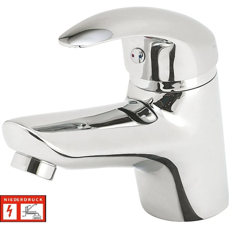 Primaster Waschtischarmatur Sydney, verchromt für Niederdrucksysteme, Einhebelmischer mit Marken-Luftsprudler