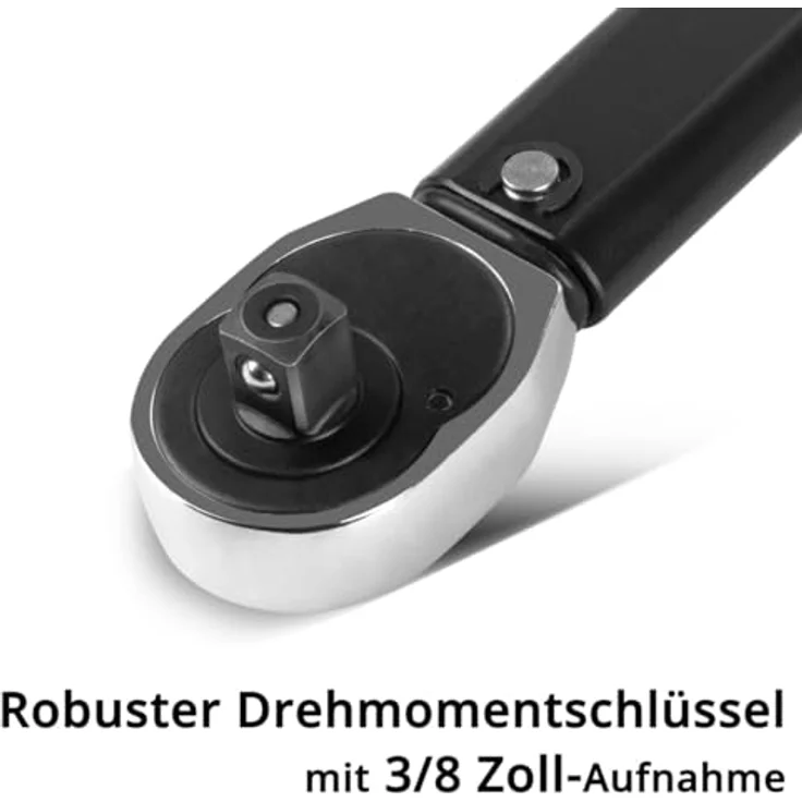 STAHLWERK Drehmomentschlüssel TW-140 ST 10-140 Nm 3/8? Zoll Umschaltknarre | Ratschenschlüssel | Ratsche | Knarre mit Mikrometerskala – Bild 3