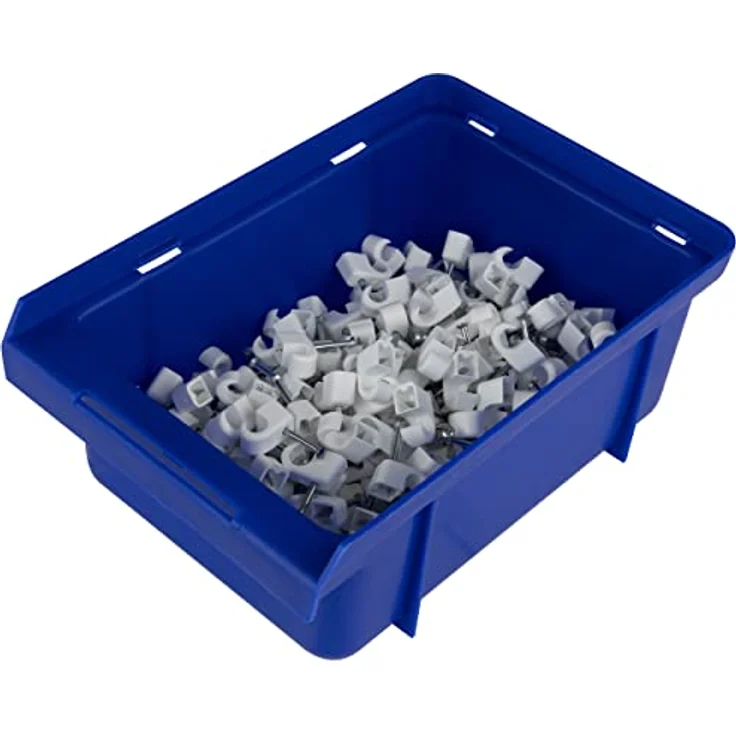 REV Expressschellen, 200 St. Nagelschellen - Kabelschellen, 7-11mm, Nagellänge 25mm, Weiss – Bild 3