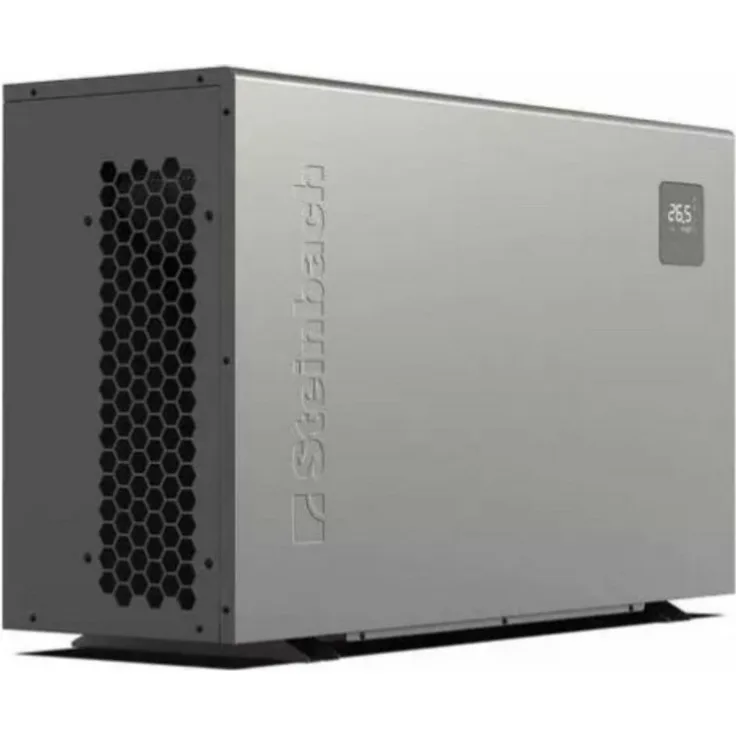 Steinbach Pool-Wärmepumpe "Silent 9" grau, leise & effizient, 9 kW Heizleistung
