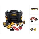 DeWalt DCS 355 M2 Akku Oszillierer Multitool 18 V Brushless, inkl. 2x 4,0 Ah Akku, Ladegerät, Zubehör und TSTAK Koffer