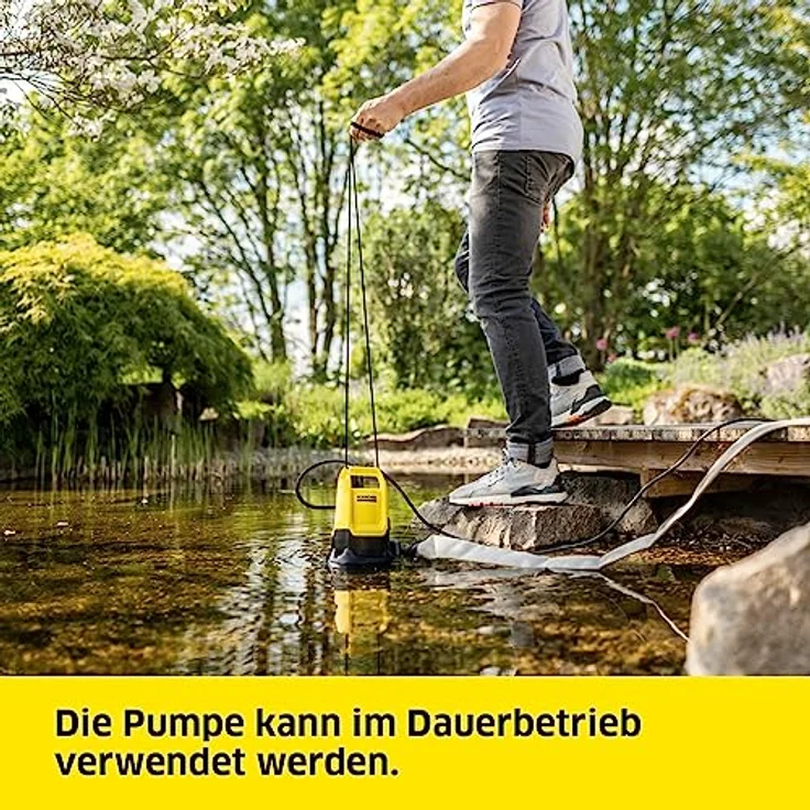 Kärcher SP 16.000 Dual flachsaugende Schmutzwasser-Tauchpumpe, Fördermenge: 16.000 l/h, Eintauchtiefe: max. 7 m, für Schmutzwasser mit Partikeln bis zu einer Größe von 20 mm, Restwasserhöhe: 1 mm – Bild 4