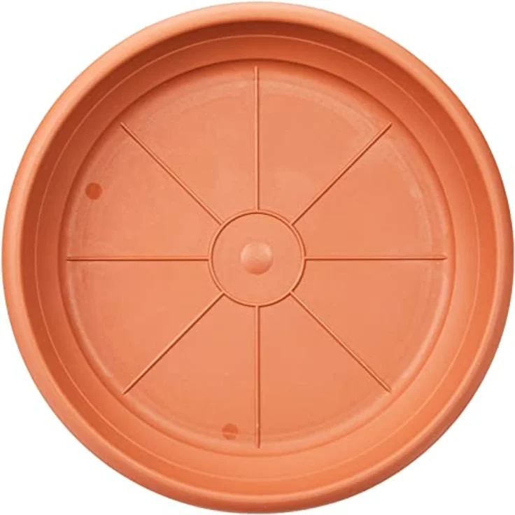Scheurich Untersetzer aus Kunststoff, Terracotta, 24 cm Durchmesser, 3,5 cm hoch – Bild 3