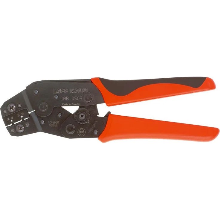 Lapp CRIMPZANGE DRB 0505, Presswerkzeug für unisolierte Kabelschuhe und Verbinder, robust und ergonomisch, Quetschbereich 0,05 bis 0,5 mm²
