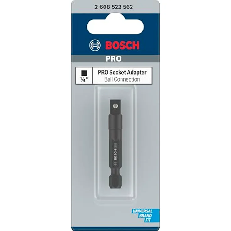 Bosch PRO Socket Adapter mit Kugelverbindung, 1/4" Sechskantschaft für Bohr- und Schlagschrauber, 50 mm – Bild 2