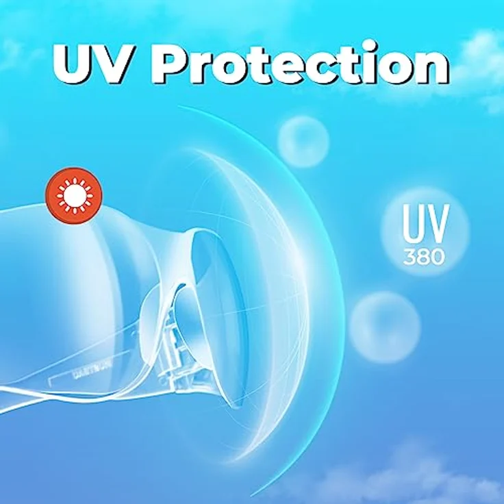 Mustbau Arbeitsschutzbrille SG-71006, klare Anti-Beschlag Sicherheitsbrille mit UV380 Schutz, kratzfest und ergonomisch – Bild 4