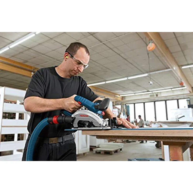 Bosch Professional GKS 18V-57 G Akku-Kreissäge, mit 2 x 18 V 5,0 Ah Akku, Schnitttiefe: 57 mm (bei 90°), L-Boxx, 06016A2100 – Bild 5