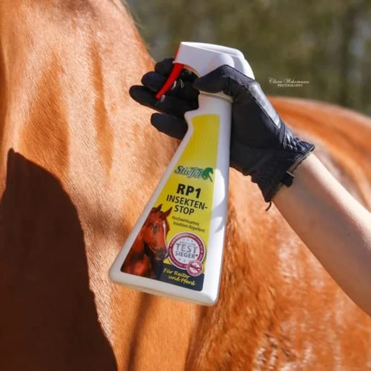 Stiefel RP1 Insekten-Stop Spray für Pferde, hochwirksamer Insektenschutz für Pferd & Reiter, beinahe geruchslos, Fliegenspray gegen Mücken, Bremsen, Zecken, mehrere St&en Wirksamkeit, 2500ml – Bild 2