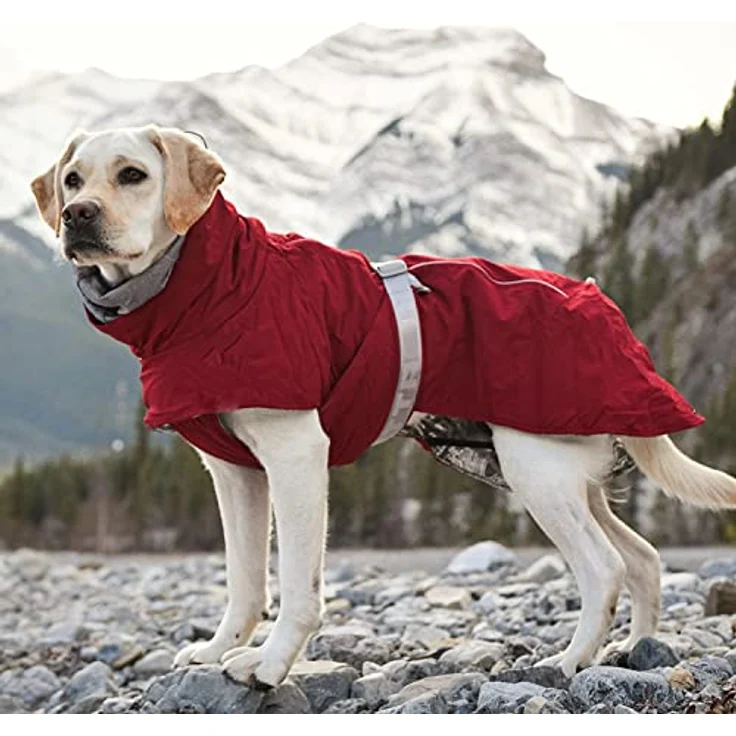 Hurtta Extreme Warmer Hundemantel, Winterjacke für Hunde Weinrot 30 cm – Bild 5