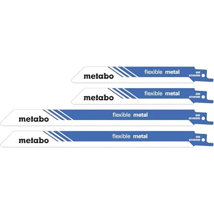 metabo Säbelsägeblatt metal (Set, 20-St), für Metall 150x0,9 mm/225x0,9 mm, präzise Schnitte, praktische Aufbewahrungsbox – Bild 4