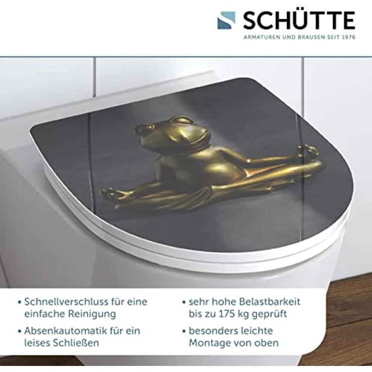 Schütte WC-Sitz Lighthouse Duroplast mit Absenkautomatik, Motiv-Design, bruchsicher und kratzfest, standard Größe – Bild 8
