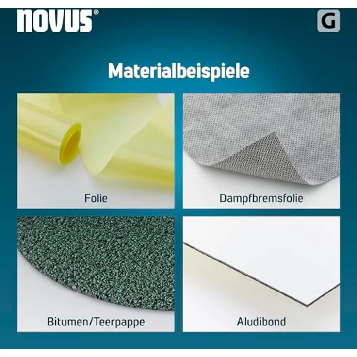 NOVUS Elektro-Tacker Novus Hammertacker Klammern Typ 11 6 mm 1200 Stück, Flachdrahtklammern, Stahl verzinkt – Bild 4