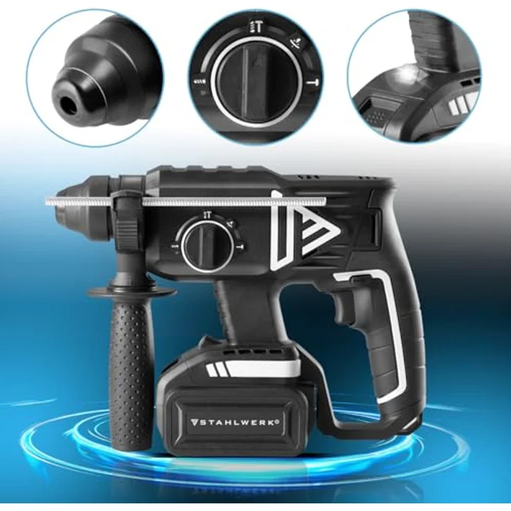 Stahlwerk Brushless Akku Bohrhammer, 20V-4Ah, 7 Jahre – Bild 9