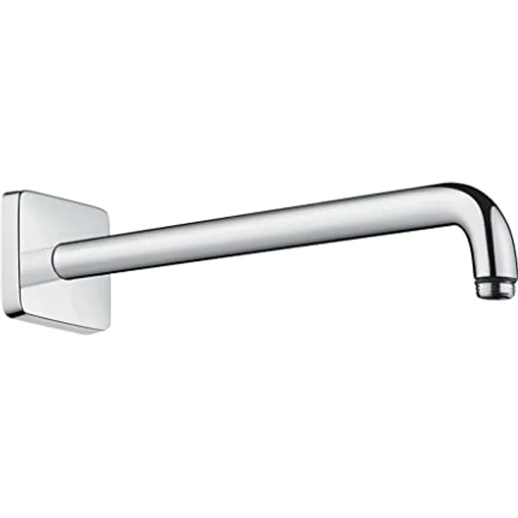 hansgrohe HG Brausearm E DN 15, 389mm, Chrom, Wandmontage mit 90° Schwenkbereich, langlebiges Messing – Bild 1