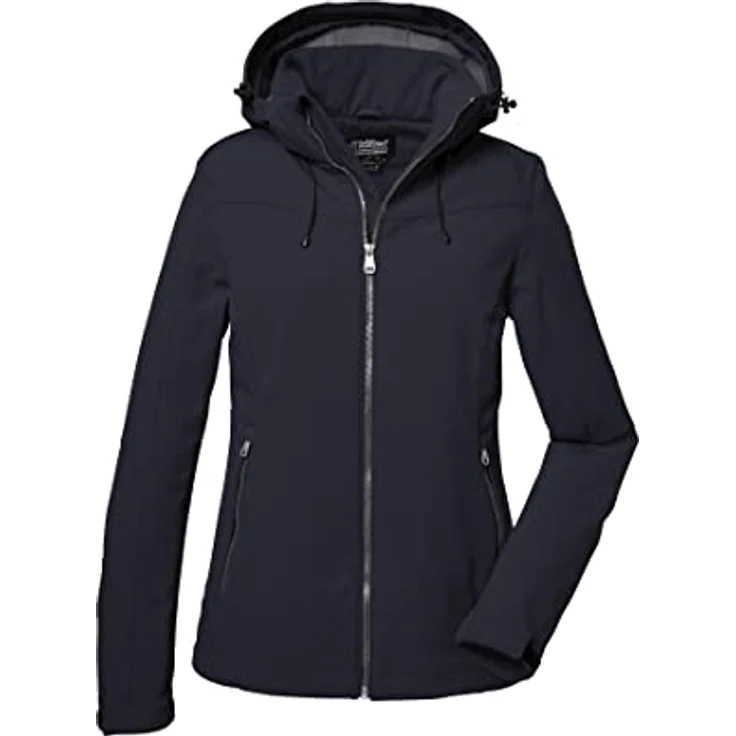 Killtec Softshelljacke Damen Softshelljacke, wasserabweisend und winddicht, schwarz – Bild 2