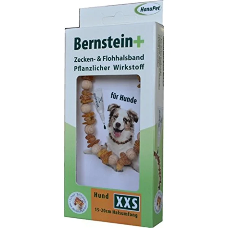 Bernsteinkette Zecken- und Flohhalsband für Hunde - XXS – Bild 4