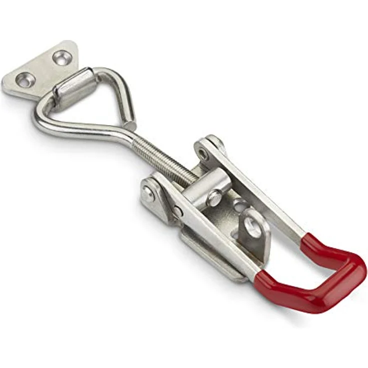 6er Set JUNKER Spannverschluss M8 (Haltekraft 600 Kg, abschließbar) Edelstahl SS304 verstellbarer Kistenverschluss – Bild 2