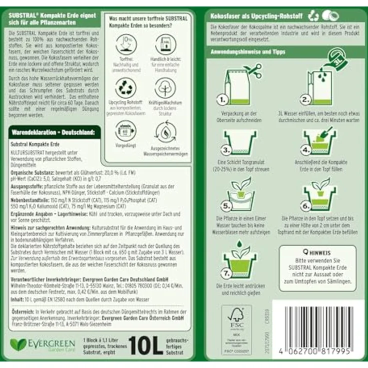 SUBSTRAL Kompakte Blumenerde, 10 Liter – Bild 9