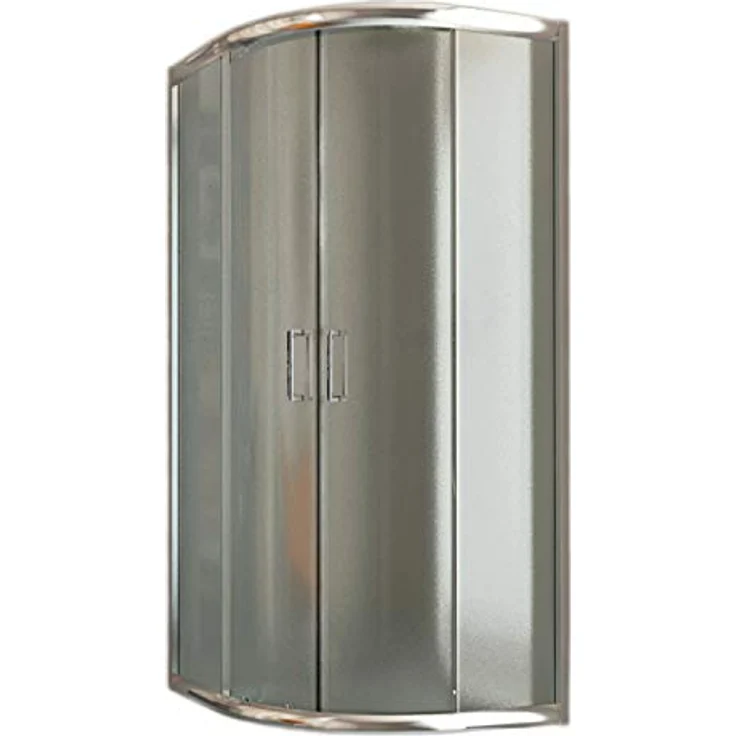 Eckeinstieg Duschkabine Runddusche 90x90 H185 Satiniert 6mm Glas Mod. Alabama – Bild 2