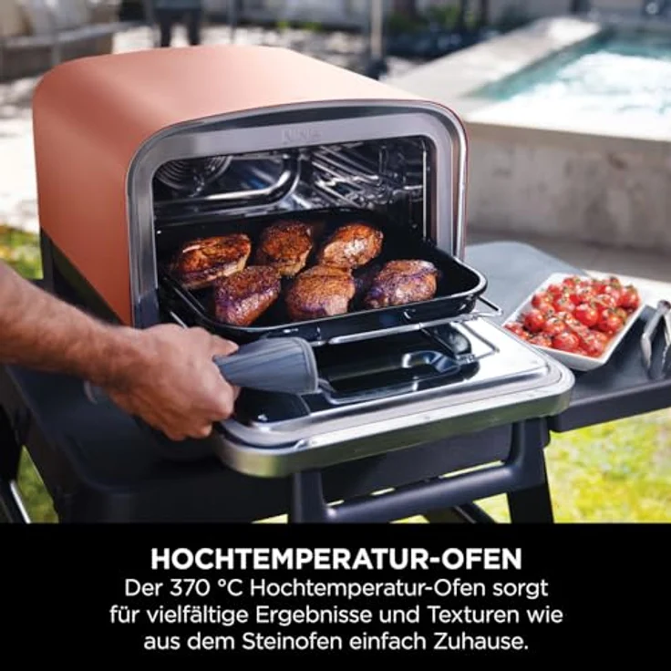 Ninja Woodfire Elektrischer Outdoor Ofen, Pizzaofen und Smoker OO101EU – Bild 5