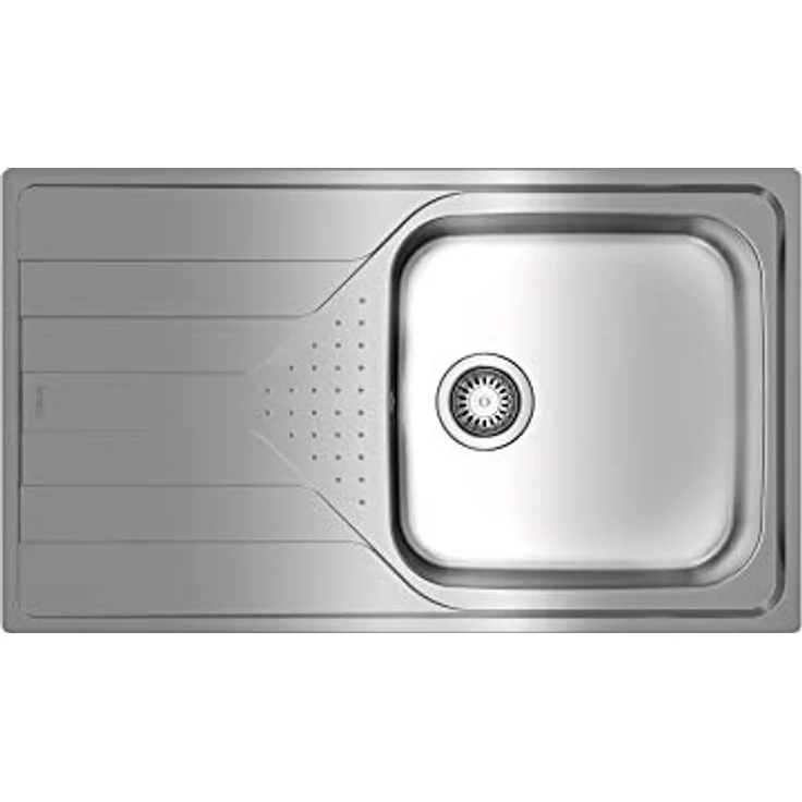 Teka Universe - Einbauspüle, 1 Becken und Abtropffläche, Edelstahl, einfache Installation, modernes Design, Farbe Edelstahl – Bild 2
