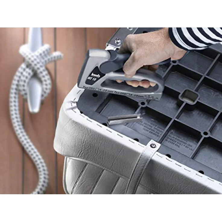 Kwb 053410 Handtacker PROFI TACK MT 10, schwere Metallausführung mit stufenloser Schlagkraftregulierung, für Klammern Typ 053 und 059 bis 10 mm – Bild 6