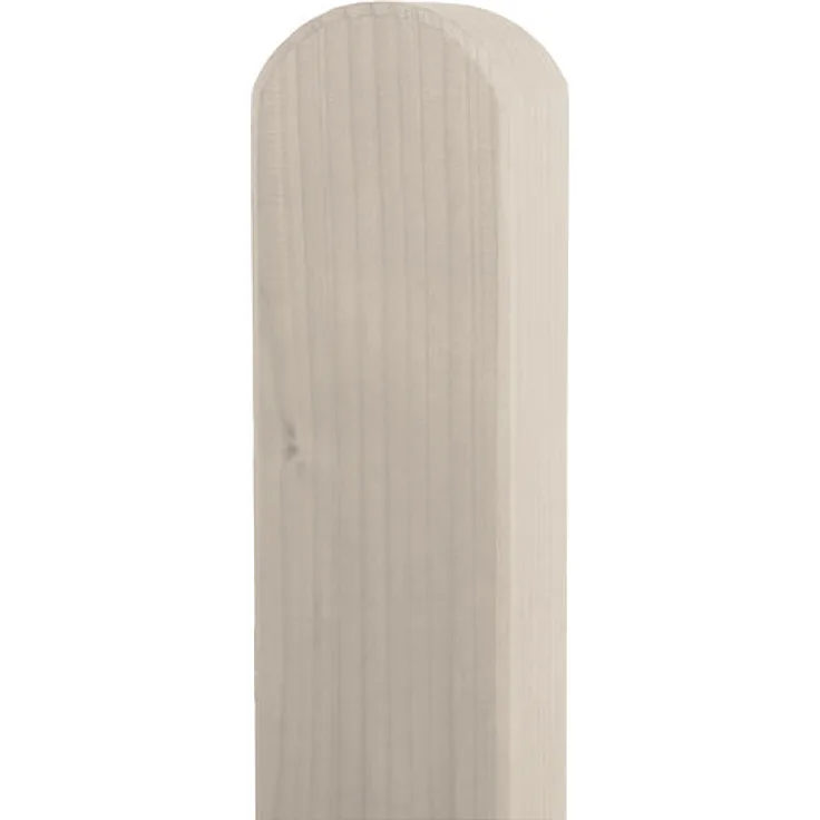 BM-Massivholz Zaunpfosten Fichte honig lasiert, rund, 9x9x190 cm