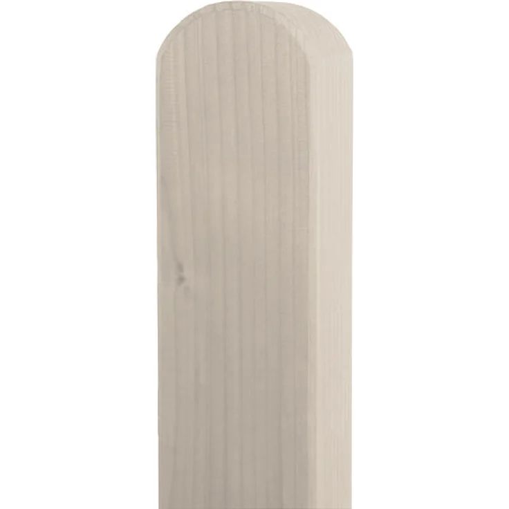 BM-Massivholz Zaunpfosten Fichte honig lasiert, rund, 9x9x190 cm