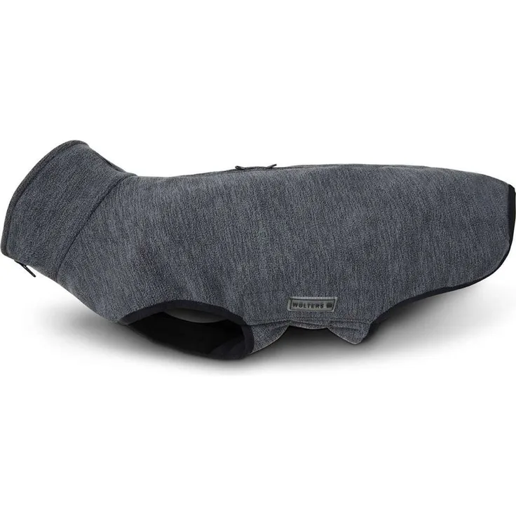 Wolters Hundemantel Fleecejacke Casual grau meliert, leichtes und wasserdichtes Material