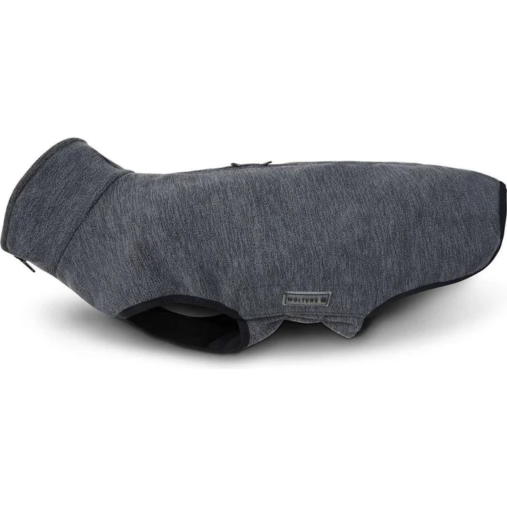 Wolters Hundemantel Fleecejacke Casual grau meliert, leichtes und wasserdichtes Material
