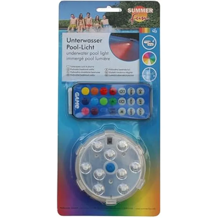 Summer Fun Unterwasserlicht 3'' mit Magnet und Fernbedienung