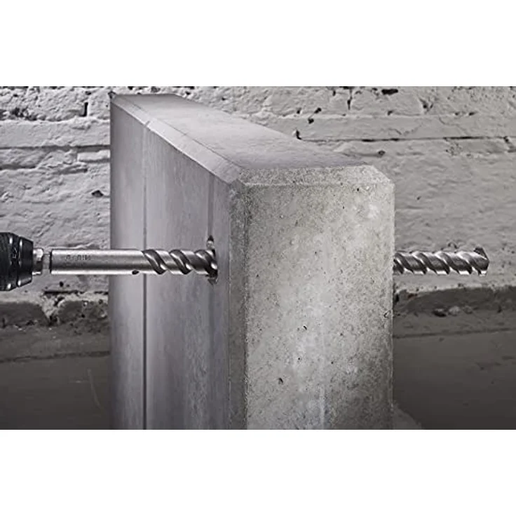 Wolfcraft Mauerdurchbruchsbohrer HM, ø14x400 mm, hammerschlagfest für Mauerwerk und Beton, Sechskant-Schaft – Bild 2