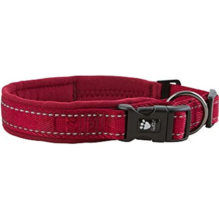 Hurtta Gepolstertes Hundehalsband, Lingon, 45,7–55,9 cm