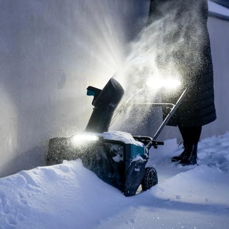 Makita Akku-Schneefräse SN001GZ, kompakte Schneefräse mit 530 mm Räumbreite, stufenlos verstellbarer Schneewurfrichtung und IPX4-Wetterschutz – Bild 16